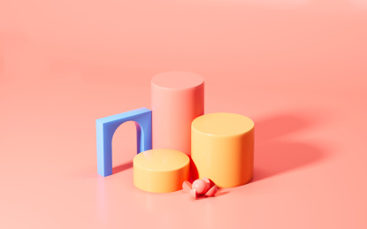 创意展示台3D渲染