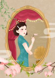 民国旗袍美人