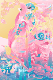 国风城市创意插画之岭南篇