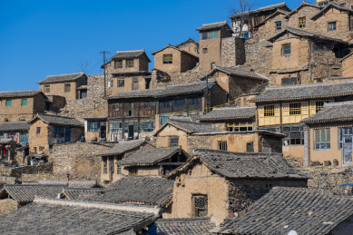 山西阳泉大汖古村落