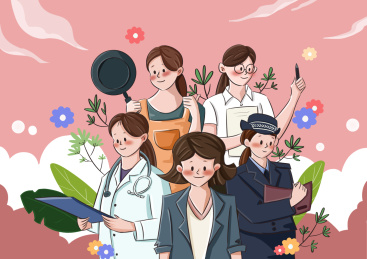 女性主题插画