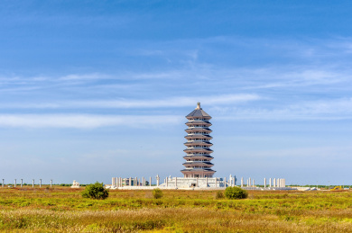 中国黑龙江佳木斯抚远黑瞎子岛东极宝塔