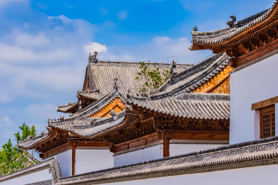 中国河南省濮阳市清丰县黄河文化园古园林建筑