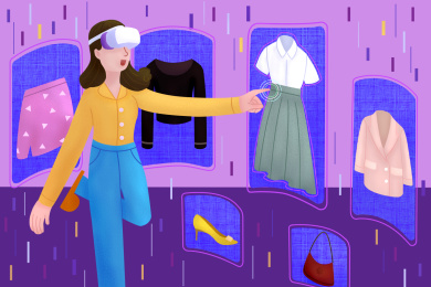 在虚拟世界购物