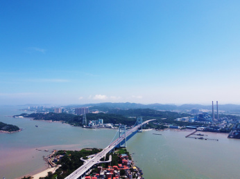 广东省汕头市城市风光航拍