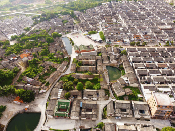 广东省潮汕民居航拍 