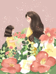 母亲节插画