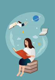 遨游书海的女孩