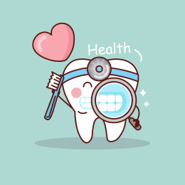 健康牙齿爱心插图