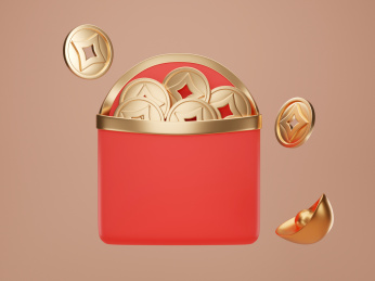 新年节日活动红包金币和元宝