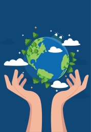 矢量世界地球日插画