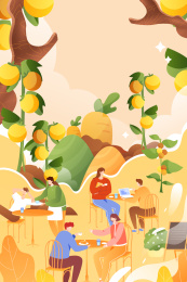 美食餐饮矢量插画