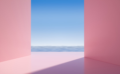 户外海洋三维图形场景背景