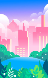 五四青年节滑板少年运动插画活力青年海报