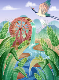 小满节气给庄稼麦子浇水