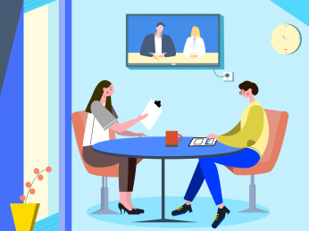 在线会议开会讨论