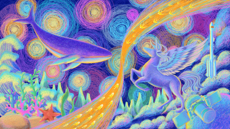 梦幻天空线圈画