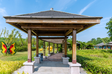 中国安徽宿州灵璧钟馗文化园的园林建筑