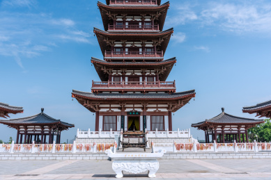 中国安徽宿州灵璧钟馗文化园的馗风塔