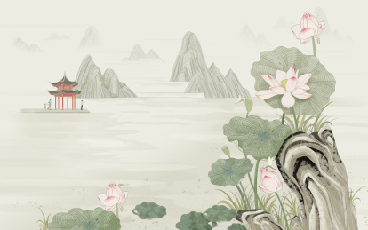 立夏西湖荷花盛开 湖光山色亭台楼阁