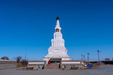 中国内蒙古通辽市奈曼旗的章古台佛塔