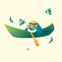 端午节插画矢量图