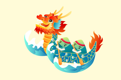 端午节插画矢量图