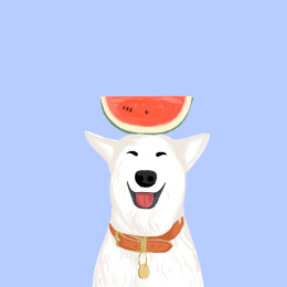 手绘 嘻嘻哈哈的狗子