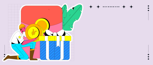 使用红包拉新促活扁平矢量概念运营插画