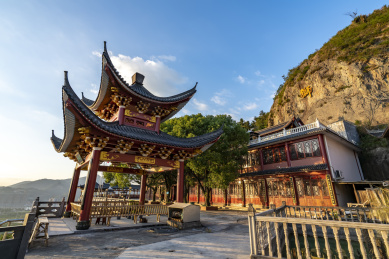 中国浙江温州临江覌街景特写