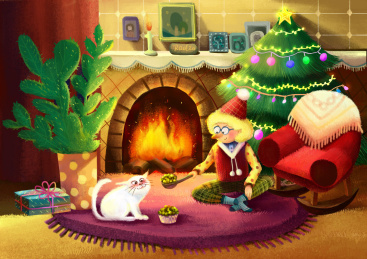 治愈猫咪系列儿童插画