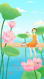 夏日荷塘好纳凉