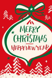 圣诞节新年海报