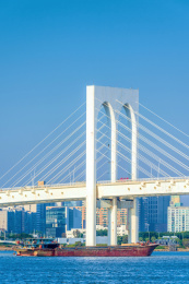 中国澳门西湾大桥风光