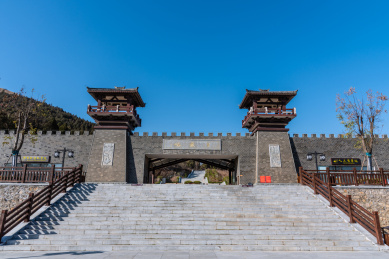 中国安徽皇藏峪国家森林公园大门