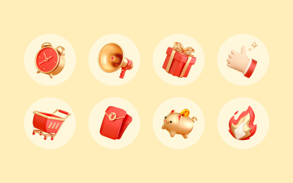 电商活动促销图标合集