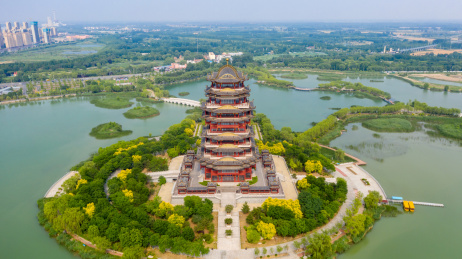 中国山东滨州黄河楼