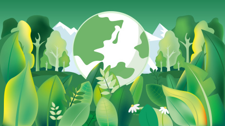 保护环境矢量插画