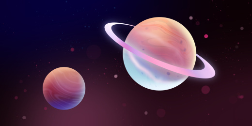 未来感宇宙星河星球星空