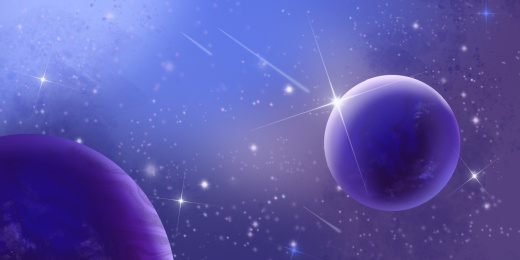未来感宇宙星河星球星空