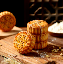 传统五仁月饼老月饼