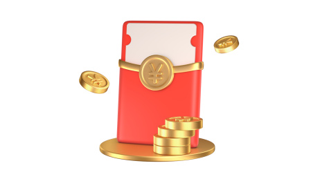 3D红包金币元素