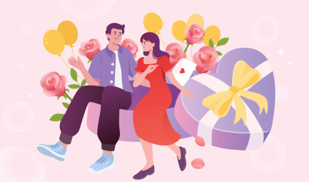 情人节礼物情书矢量分层海报