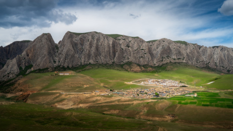 中国甘肃甘南州夏河县甘加秘境风光