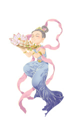 敦煌献花小飞天