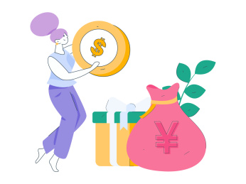 互联网金融理财投资扁平矢量概念运营插画