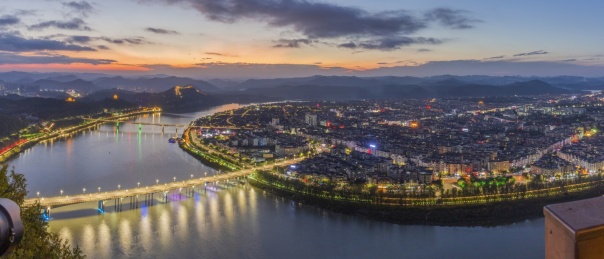 四川南充阆中古城夜景