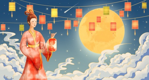 中秋节节日插画