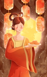 中秋节节日插画