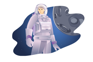 星际旅途中的宇航员